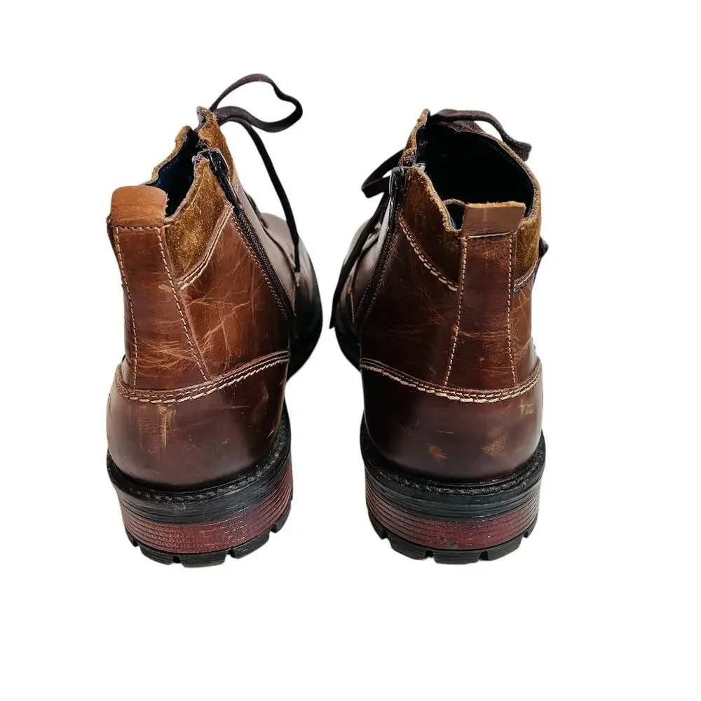 Reserved Footwear Brown Leather Ankle Boot Men's Size 10 - Picture 5 of 16
